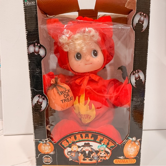 VTG 1995 Telco Small Fry Animated Halloween Display Little Devil Animated - Picture 2 of 15